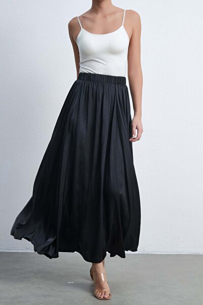 Livia تنورة ماكسي سادة مع كشكشة