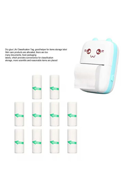 Stone Set of 15 rolls of stickers for Stone® mini thermal printer 57 x 25 mm, BPA-free, smooth