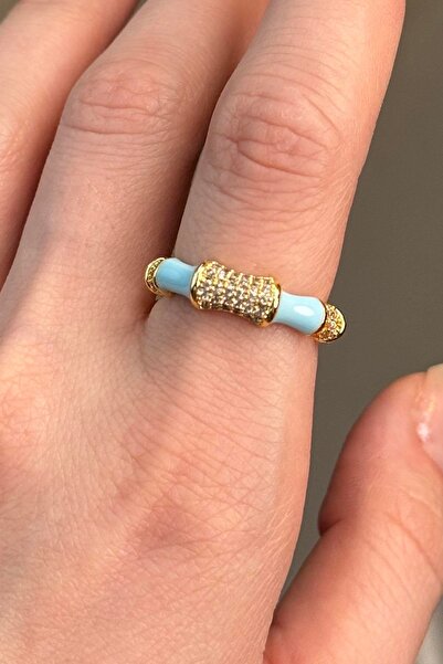 TAKIŞTIR Gold Color Stone Detailed Adjustable Ring