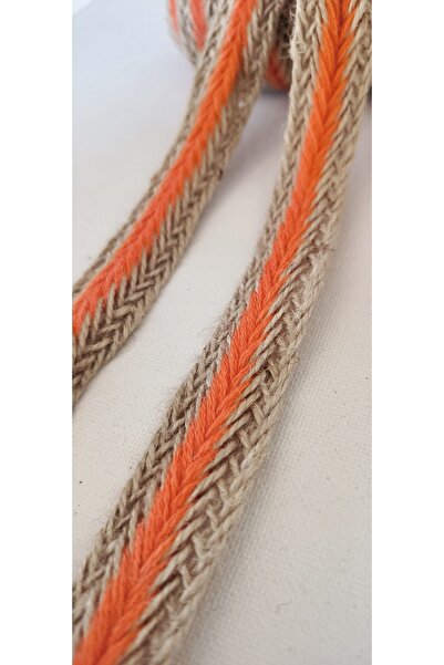 ALTAY AKSESUAR شريط محبوك بلون برتقالي من هاسير