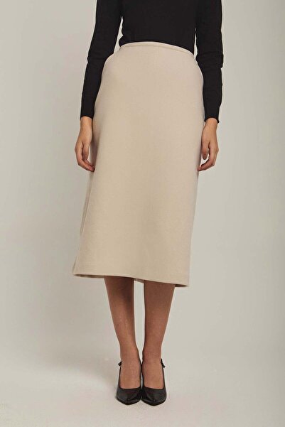 DALYDRESS Solid Midi Skirt