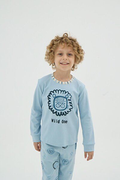 Sevim Set de pijamale cu mâneci lungi cu modele imprimate pentru băieți C6T1N98