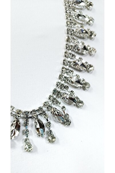 ALTAY AKSESUAR KRİSTAL DAMLA TAŞLI SAÇAK ŞERİT