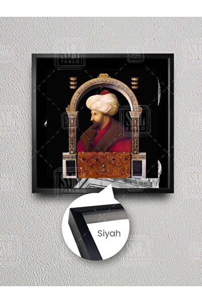 SML TABLO Osmanski sultan Fatih Sultan Mehmet Dekor Uramljena kvadratna slika...