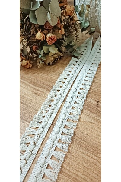 ALTAY AKSESUAR Ham Pamuk Kenar Püskül Saçak