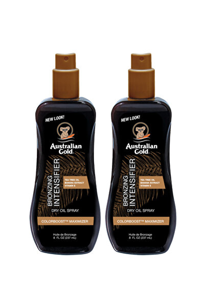 Australian Gold Spray bronzant Duo Dry Oil 237ml - Set avansat pentru intensi...