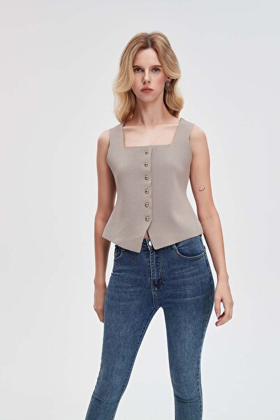 Livia قميص كامي بأزرار أمامية