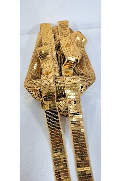 ALTAY AKSESUAR شريط ترتر مربع بلون الخردل