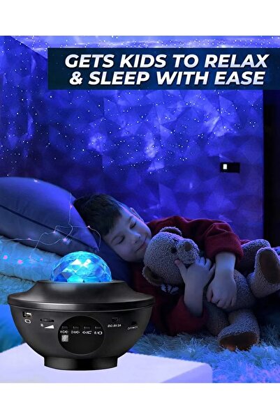 Primo Plus Star lighting device with speakers to play music, black