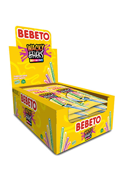 BEBETO – Wacky Sticks Tutti Frutti – 75g x 12