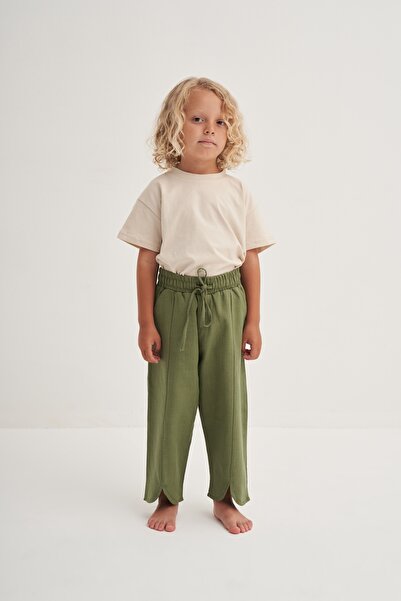 EBU Prive Унісекс дитячі штани з органічної бавовни, світло-хакі