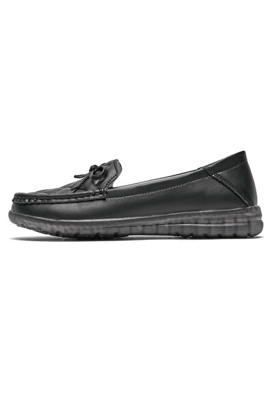 TRULAND Women's Comfort Loafers with Bow Made of Genuine Leather