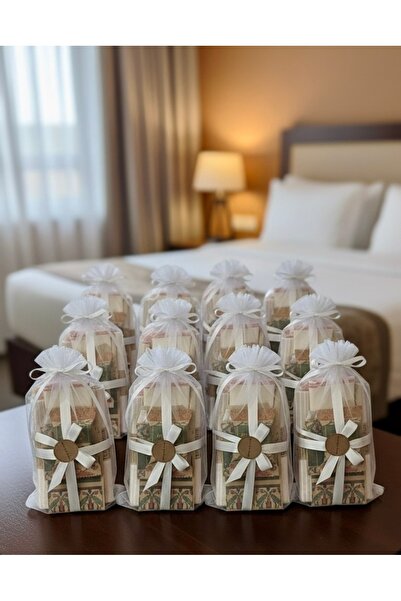 Bursa Home Gelin Hamamı Set Peştemal,Yüz Kese,İpek Kese,Sabun,Tül–10’lu Kişis...