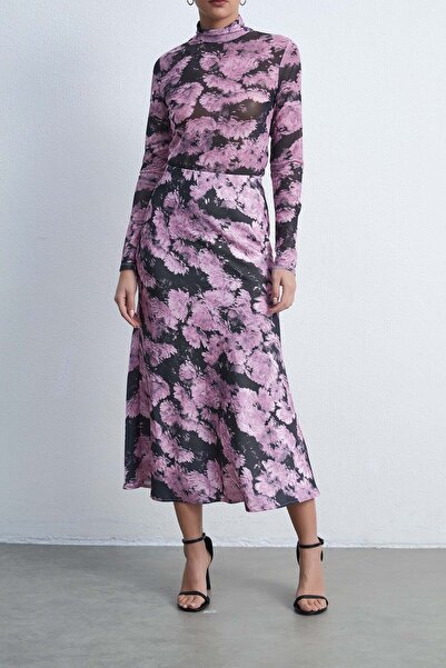 Livia تنورة ميدي مطرزة