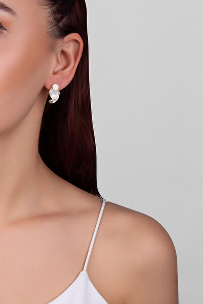 So CHIC... Ayışığı Masalı 18 Ayar Sarı Altın Kaplama Gümüş Küpe