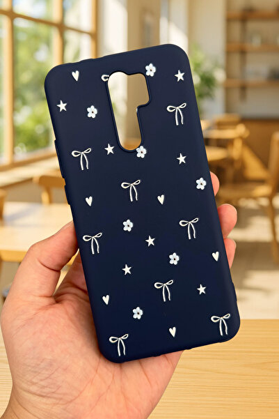 Vip Case Xiaomi Redmi 9 Uyumlu Mini Fiyonk Desenli Silikon Darbe Emici Klasik...