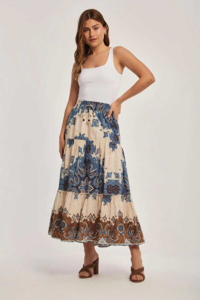 DALYDRESS تنورة ميدي الأزهار