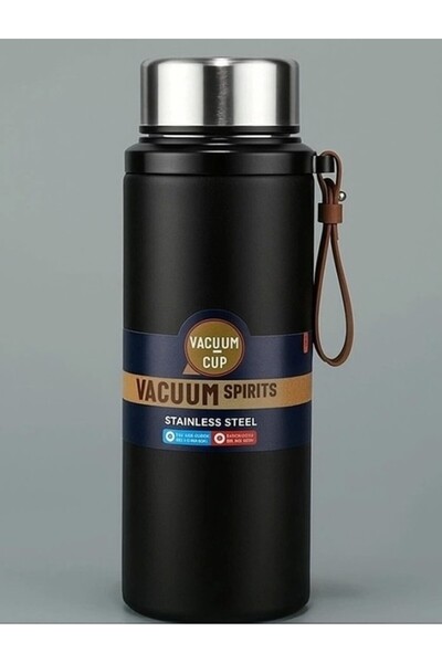 Limmy Stainless Steel Flask Thermos Water Bottle 600 ml Vacuum Lid - Black
