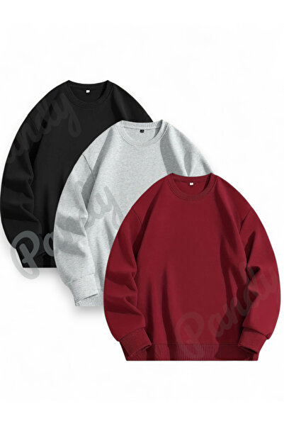 pandy Φούτερ με λαιμόκοψη Unisex με 3 στρώσεις υφασμάτων