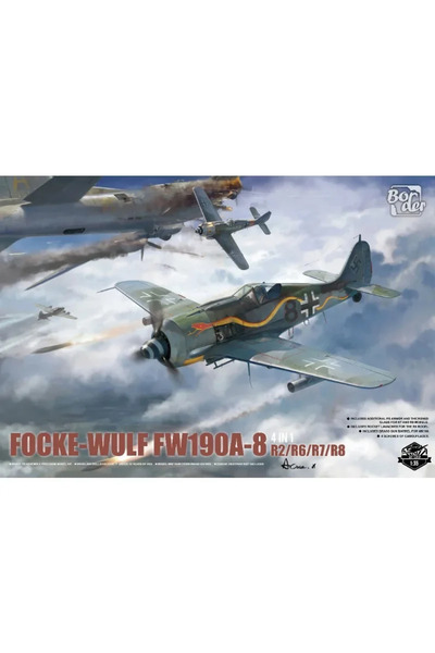 Choice BORDER BF-009 Focke-Wulf FW-190A-8 4 in 1 (R2; R6; R7; R8) 1/35 Assembled Aircraft Model Kit