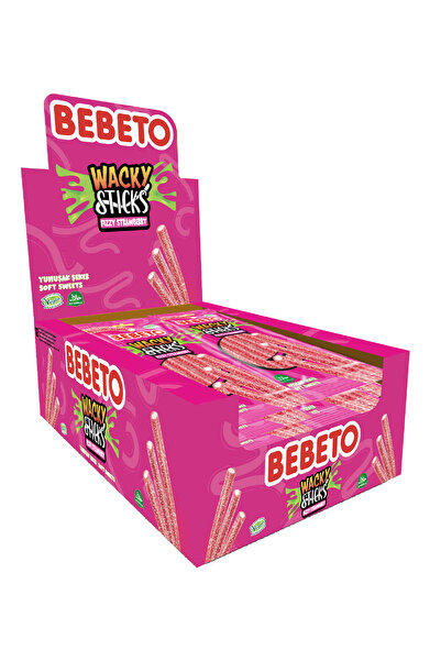 BEBETO – Wacky Sticks Φράουλα – 75γρ x 12