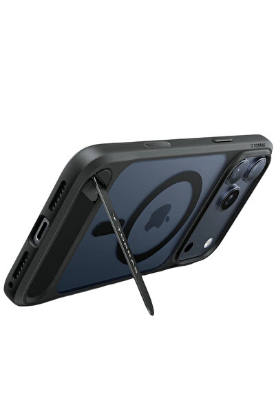TORRAS iPhone 17 Pro uyumlu P Stand Serisi Magsafe Kılıf - Siyah