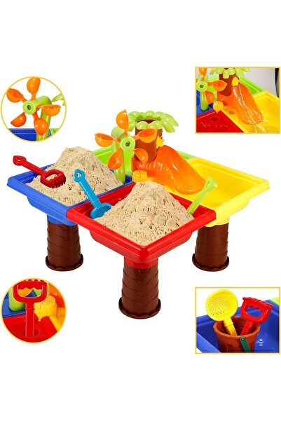 fulina طاولة رمل مائية، طاولة رمل لألعاب الأطفال الحسية، مع حجرة، ألعاب هدايا للأطفال