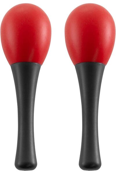 MegArya TIGER MAR28-RD Mini Egg Maracas Childrens Percussion Shaker Instrument Red One Pair