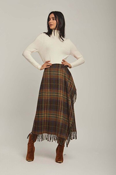 DALYDRESS Plaid Midi Skirt