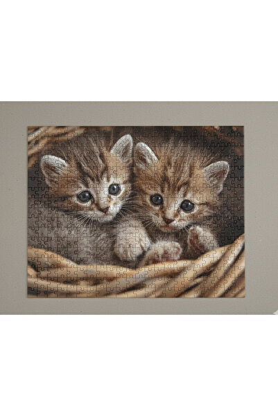 begovart لغز خشبي (MDF) مكون من 120 قطعة من أشقاء القطط الصغيرة اللطيفة