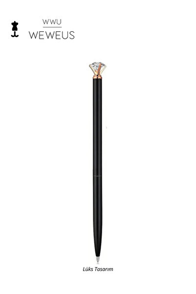 Weweus Black Mini Crystal Design Luxury Ballpoint Pen