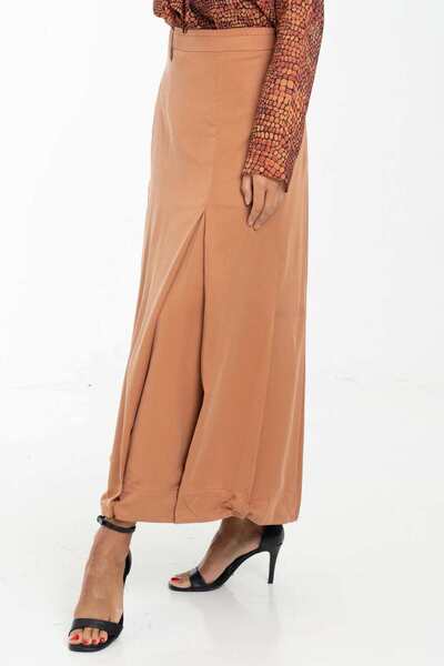 DALYDRESS تنورة طويلة مطرزة سادة
