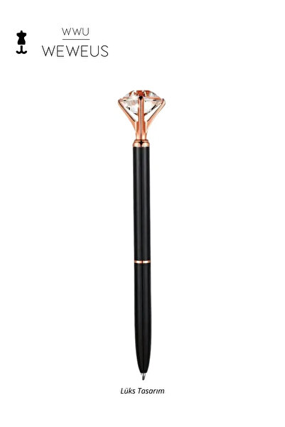 Weweus Black Crystal Design Luxury Ballpoint Pen