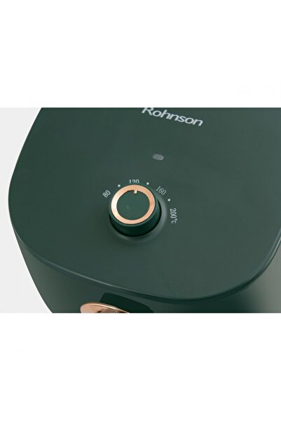 ROHNSON Friteuza cu aer cald R2814, 1300W, 4 L, panou de control mecanic, timer 30 min, 80-200 ° C