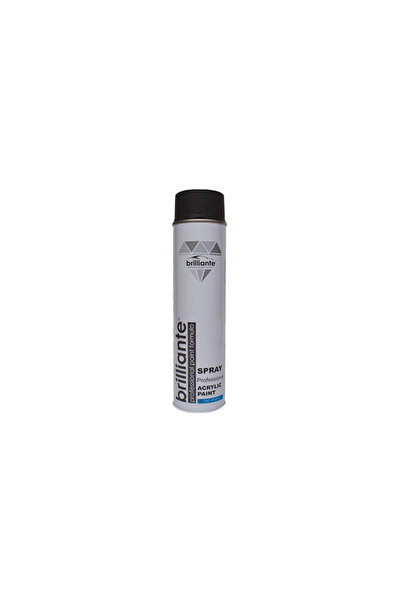 BRILLIANTE VOPSEA SPRAY ACRILICA NEGRU MAT (RAL 9005) 600 ml