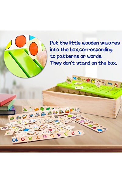 Primo Plus Color and Shape Matching Sorting Box, Preschool Educational Activities,Puzzles for Toddlers Ages 1-3
