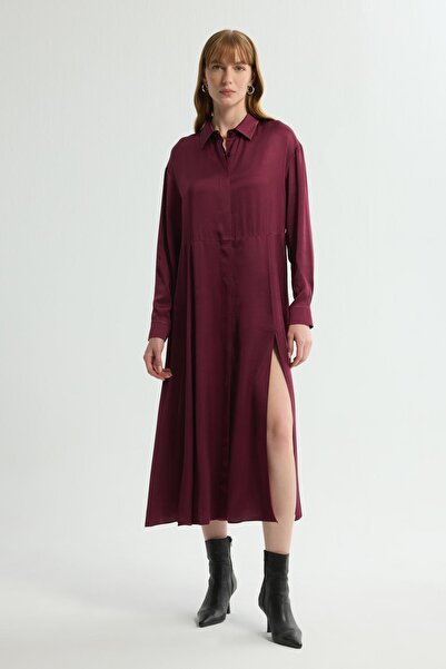 Love My Body Yırtmaç Detaylı Elbise