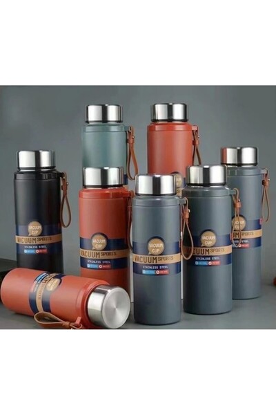 Limmy Stainless Steel Flask Thermos Water Bottle 600 ml Vacuum Lid - Black