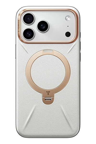 TORRAS Apple iPhone 17 Pro O Uyumlu Stand Spin VegSkin Serisi Magsafe Kılıf -...