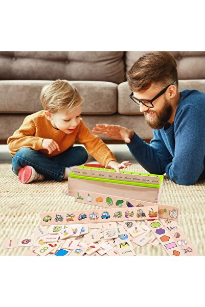 Primo Plus Color and Shape Matching Sorting Box, Preschool Educational Activities,Puzzles for Toddlers Ages 1-3