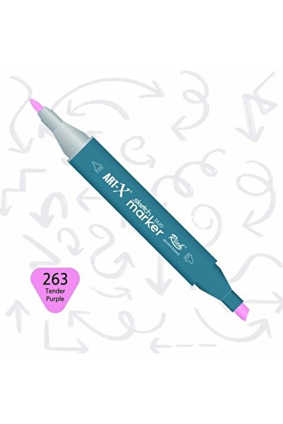 Art Tone قلم تحديد سوبرتريند سكيتش ماركر ديو ذو طرفين 263 أرجواني فاتح