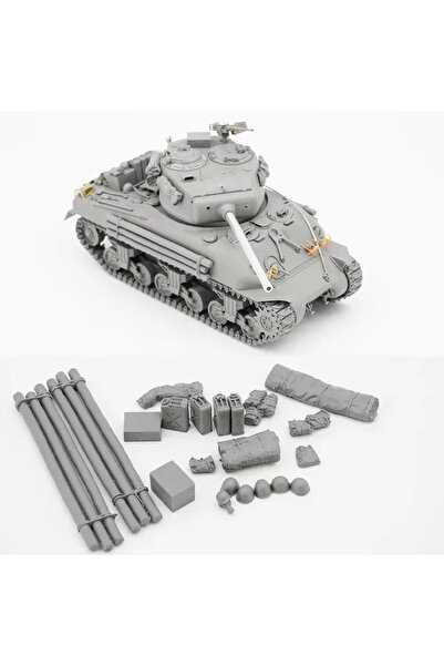Choice مجموعة نموذج دبابة متوسطة الحجم شيرمان M4A1 عيار 76 مم من طراز BORDER BT-046 بمقياس 1/35