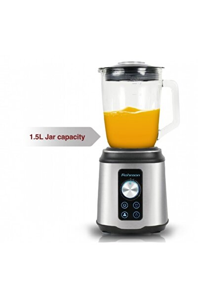 ROHNSON Tabletop blender R5343, 1500W, 17,000 rpm, glass jar, 1.5L, 6 Titanium blades, Pulse,