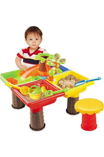 fulina طاولة رمل مائية، طاولة رمل لألعاب الأطفال الحسية، مع حجرة، ألعاب هدايا للأطفال