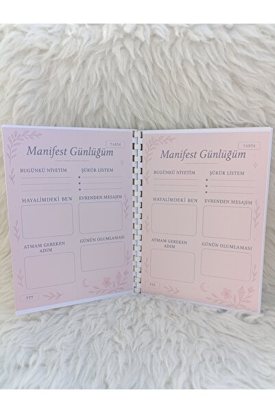 Merve ÖZTÜRK Manifest Günlüğü manifest defteri planlayıcı defter