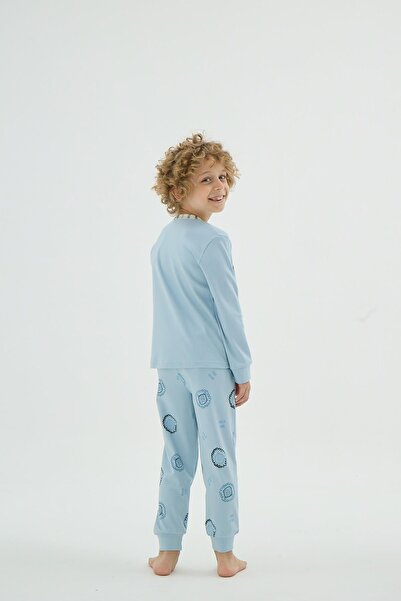 Sevim Set de pijamale cu mâneci lungi cu modele imprimate pentru băieți C6T1N98