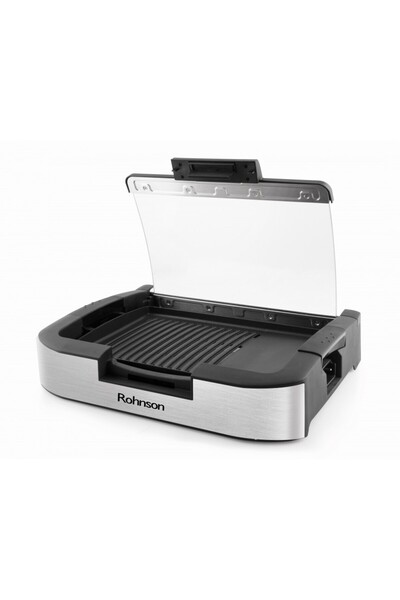 ROHNSON Portable Barbecue Grill Table with Lid R2550, 1800W