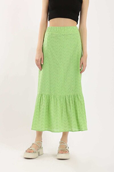 CARINA High-Waisted Mermaid Design Midi Skirt