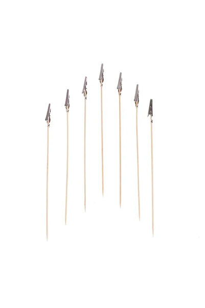 Choice 20 قطعة من حامل اللوحة الخشبية والمعدنية أداة النمذجة بمشبك التمساح لجزء نموذج البخاخة