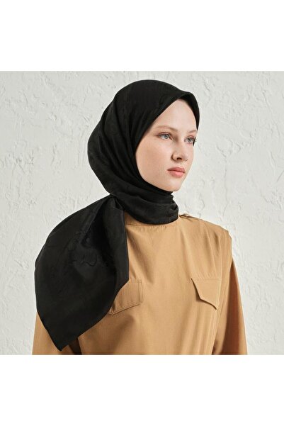 Armine E00Oa0444093 01 Floş Cotton Black Scarf 2